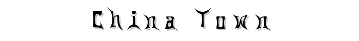 China Town font